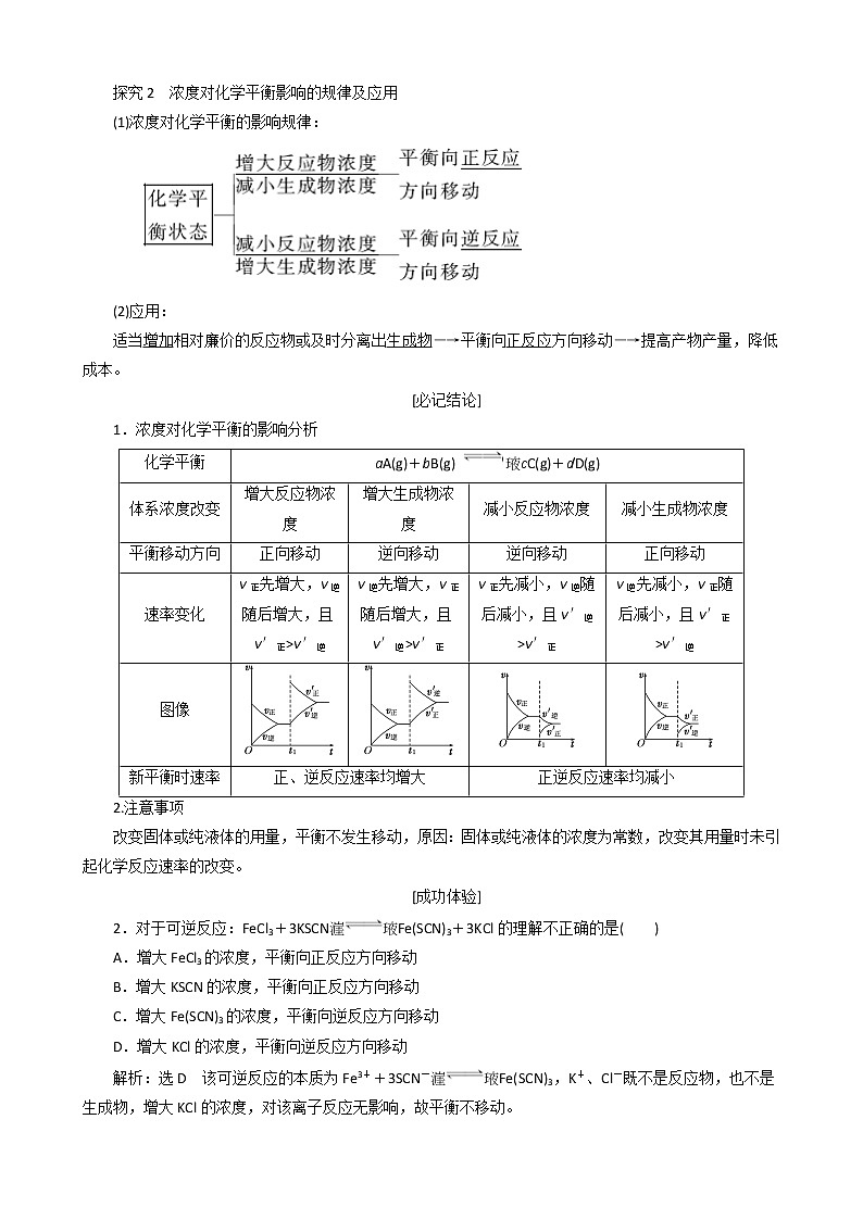(苏教版)高中化学第1部分专题2第三单元化学平衡的移动讲义(含解析)选修403