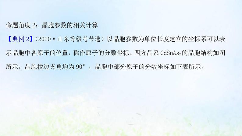 高考化学一轮复习微专题课晶体综合计算课件鲁科版08