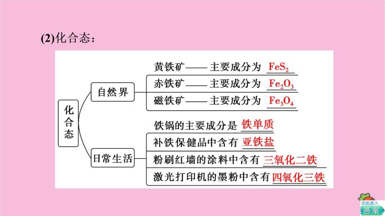 新教材2021-2022学年鲁科版化学必修第一册课件：第3章 第1节 基础课时13　亚铁盐和铁盐　铁的单质05