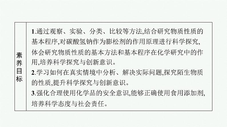 鲁科版(2019)化学必修第一册 第1章 微项目 探秘膨松剂课件PPT第3页