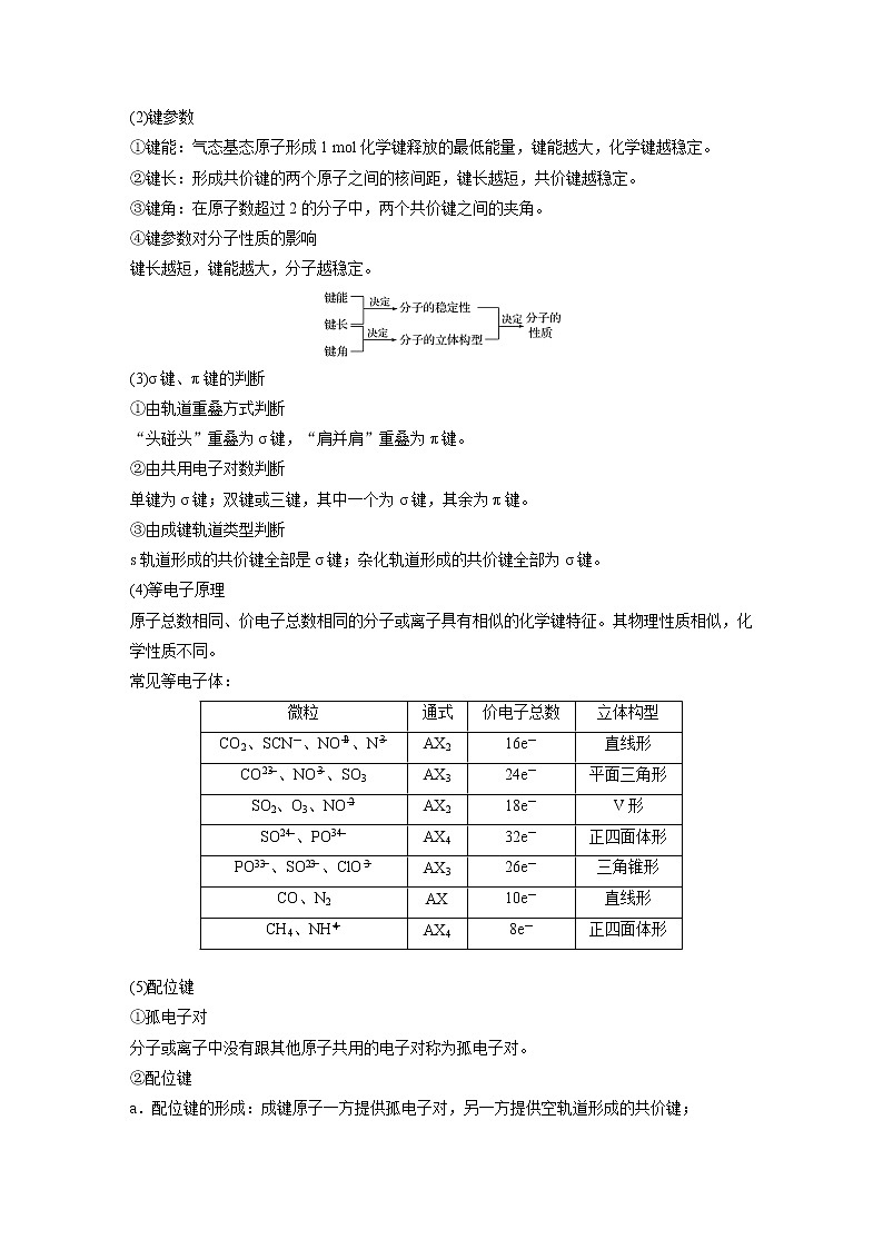 2022届高考化学二轮专题复习学案练习专题十二 考点二 分子结构与性质03