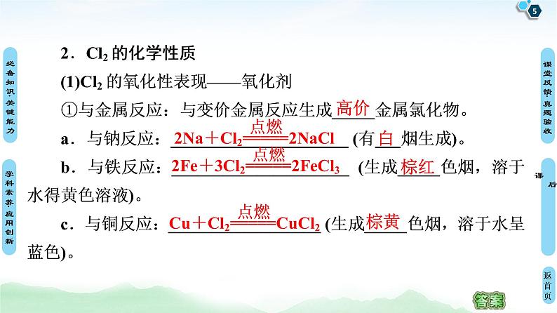 2021高三化学人教版一轮课件:第4章 第2节 富集在海水中的元素——氯第5页