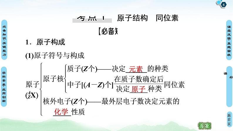 2021高三化学人教版一轮课件:第5章 第1节 原子结构 化学键04