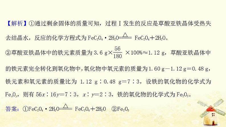 高考化学一轮复习强化提升课:“热重曲线”分析课件新人教版06
