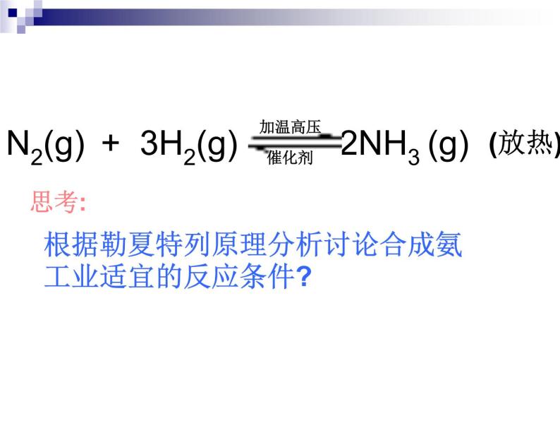 新人教版高中化学选修二课题2---人工固氮技术—合成氨 (1)课件05