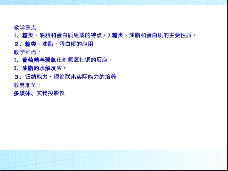 新人教版高中化学必修二3.4基本营养物质课件03