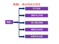 新人教版高中化学选修二《化学与技术》课件-课题2.2-----海水的综合利用课件