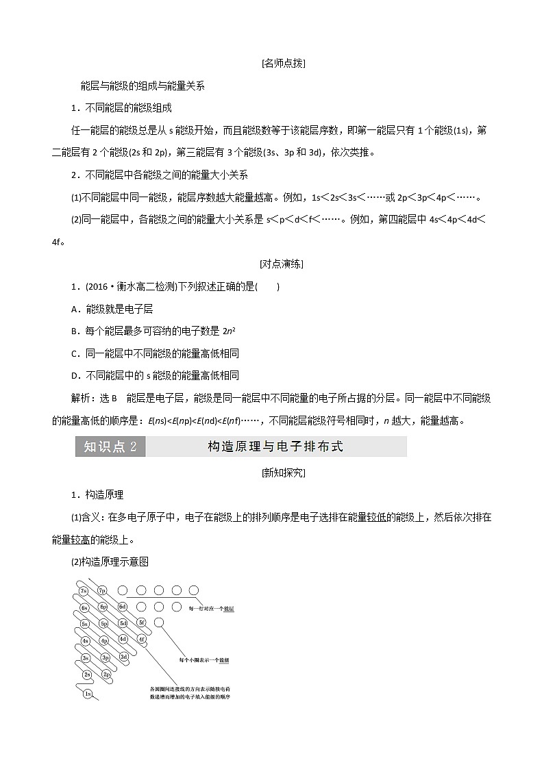 (新人教版)高中化学第一章第一节原子结构教案选修3第3页
