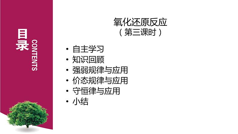 2020-2021学年高中化学新人教版必修第一册 第1章第3节氧化还原反应第3课时课件(23张)01