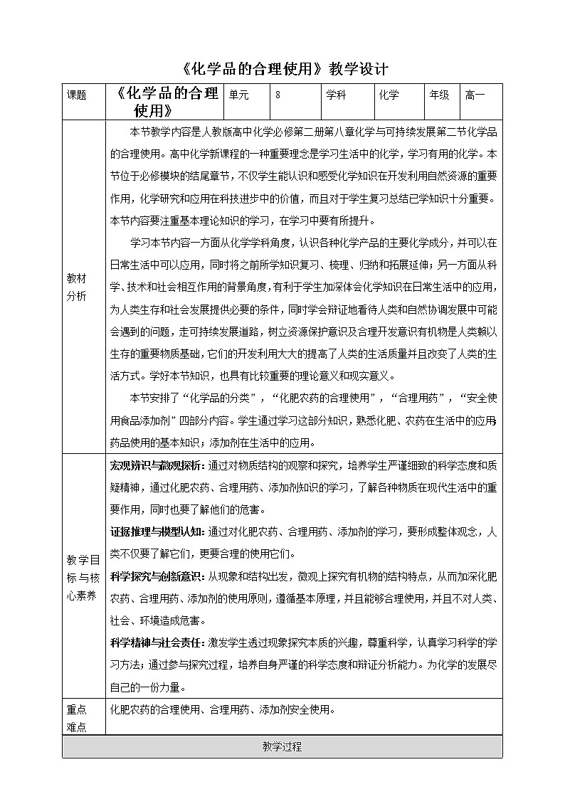 8.2化学品的合理使用课件PPT01