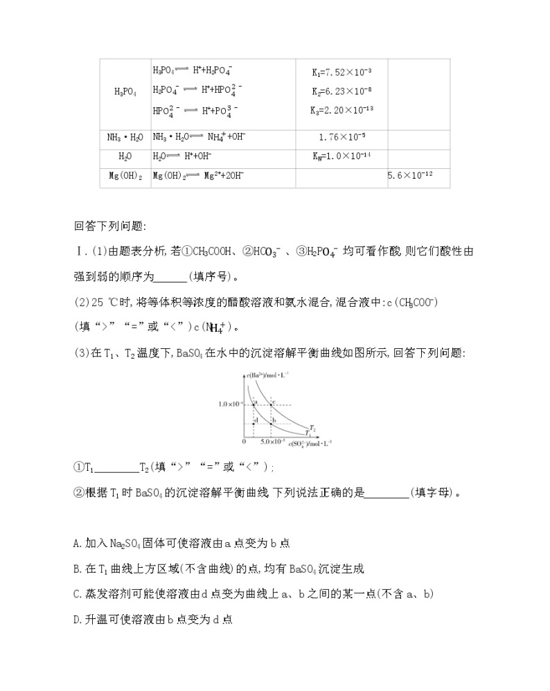 专题强化练5　五大平衡常数的重要应用02