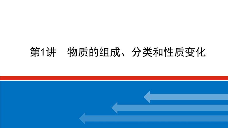 2022 高考化学一轮专题复习 专题二 第1讲 物质的组成、分类和性质变化课件PPT01