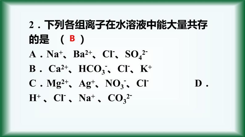 1.2 离子反应（第二课时）离子共存 课件【新教材】人教版（2019）高中化学必修第一册08