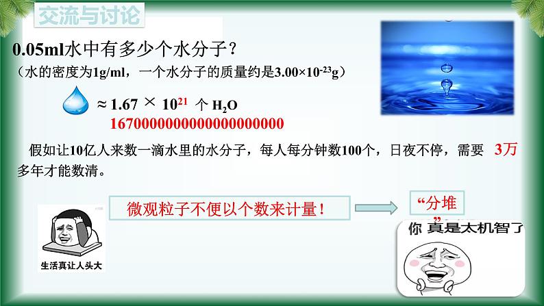 2.3 物质的量(物质的量、摩尔质量)课件【新教材】人教版(2019)高中化学必修第一册第4页