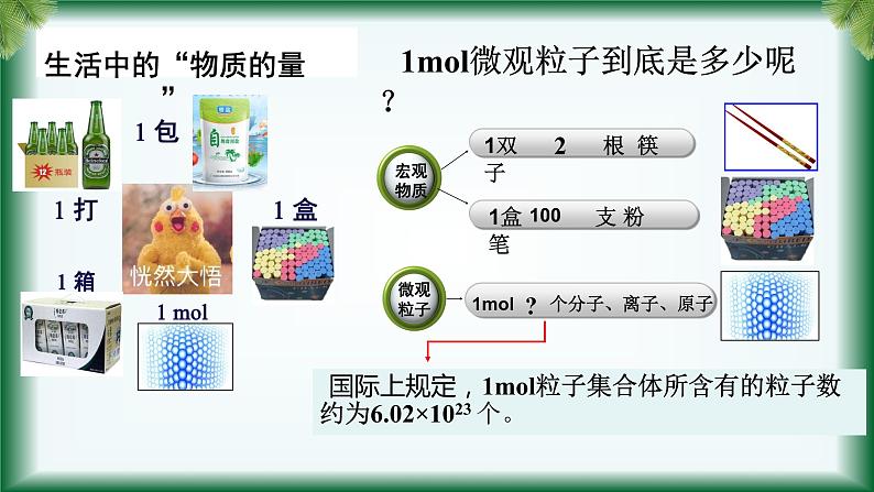 2.3 物质的量(物质的量、摩尔质量)课件【新教材】人教版(2019)高中化学必修第一册第8页