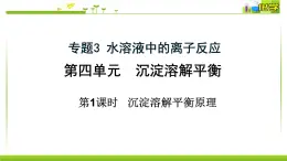 3.4.1 难溶电解质的沉淀溶解平衡 课件高中化学苏教版（2019）选择性必修一