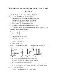 2020-2021学年广东省深圳实验学校高中部高二（下）第二次段考化学试卷