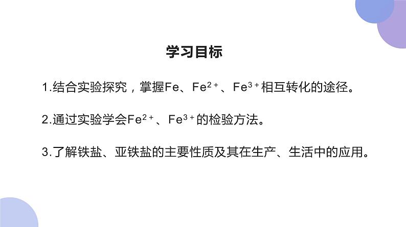 高中化学人教版2019版必修一 3.1.3 铁盐和亚铁盐 课件(23张ppt)02