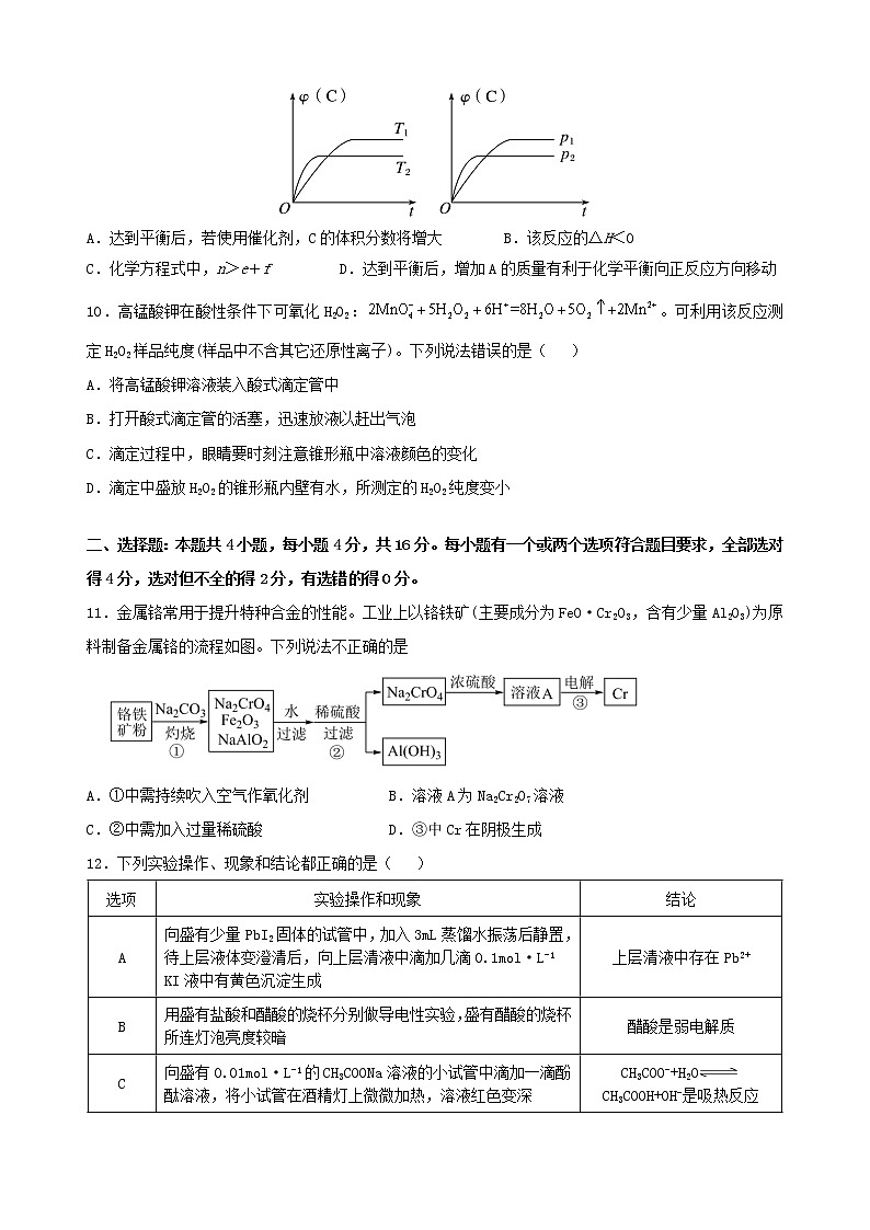 化学试题第3页