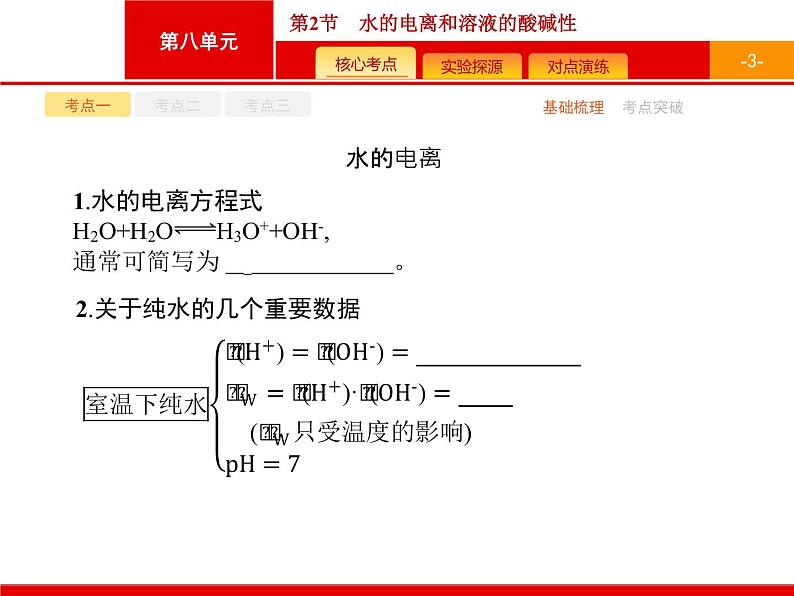 2022届高三统考化学人教版一轮课件:第8单元 第2节 水的电离和溶液的酸碱性03