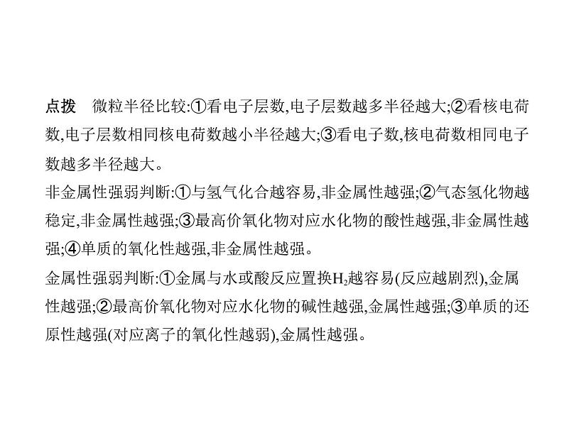 2022版高考化学选考山东专用一轮总复习课件:专题七原子结构元素周期表与元素周期律 —应用篇、创新篇第5页