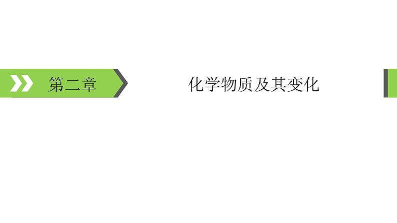 2022版高考化学一轮复习课件:第2章 第1节 物质的组成、性质和分类01