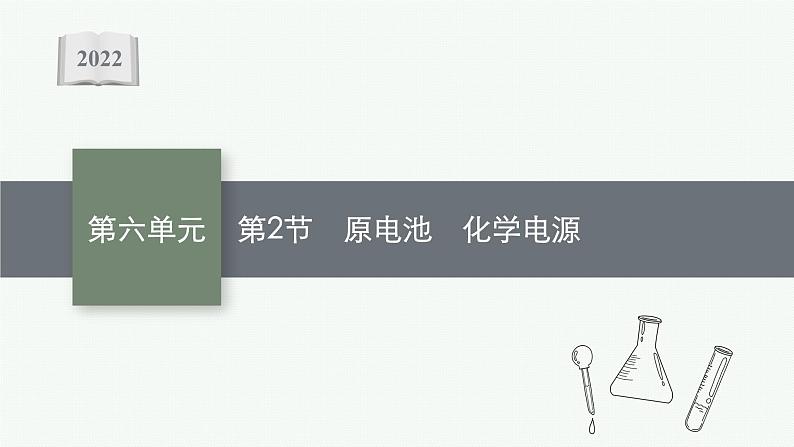 2022高考化学人教版一轮复习课件:第六单元 第2节 原电池 化学电源第1页