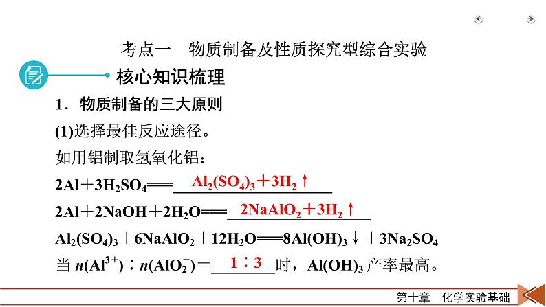 2022届高考化学(人教版)一轮总复习课件:第29讲 物质的制备 实验方案的设计与评价第7页