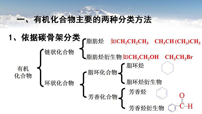 1.1.1 有机化合物的分类方法2021-2022学年高二化学下学期 (人教版2019选择性必修3)课件PPT第4页