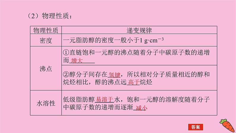 新教材2022届新高考化学人教版一轮课件:12.3 烃的含氧衍生物第7页