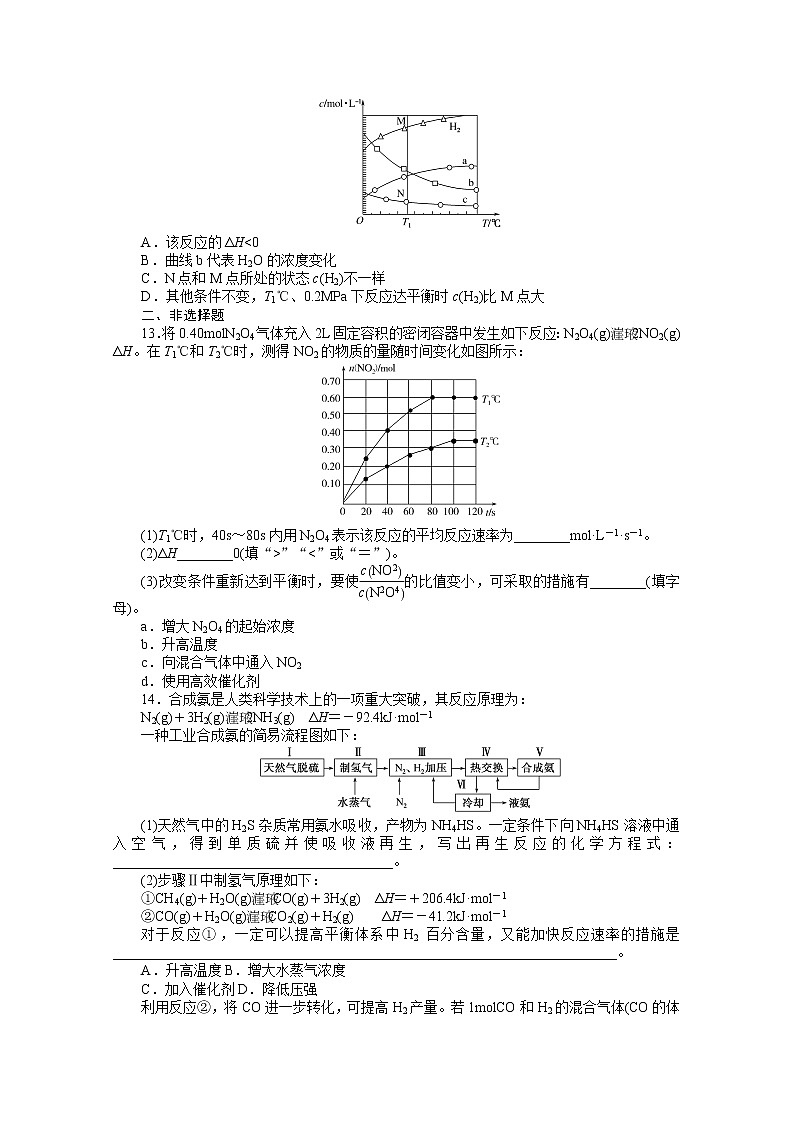 新教材2022届新高考化学人教版一轮课时作业:21 化学平衡状态 化学平衡移动第3页