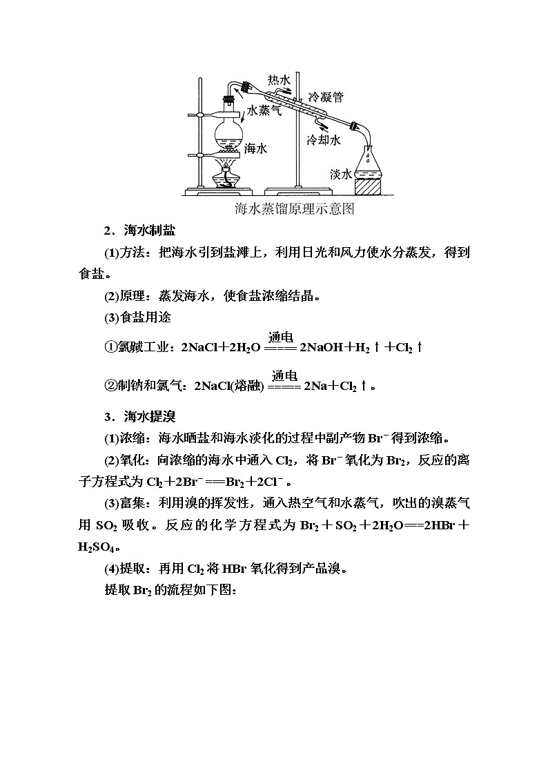 2020-2021学年高中化学新人教版必修第二册 第八章第一节 自然资源的开发利用(第2课时) 学案第3页