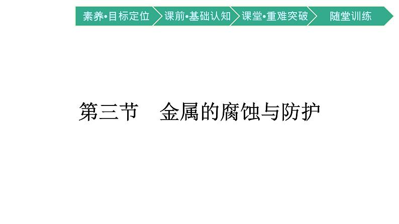 2021-2022学年高中化学新人教版选择性必修1 第四章第三节 金属的腐蚀与防护 课件(51张)01