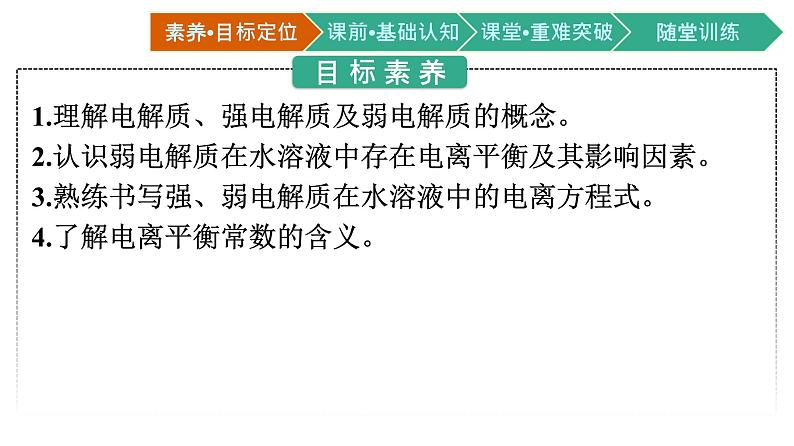 2021-2022学年高中化学新人教版选择性必修1 第三章第一节 电离平衡 课件(64张)第2页