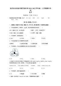 湖北省宜昌市示范高中教学协作体2021-2022学年高一上学期期中考试化学试题含答案