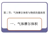 2.3气体摩尔体积与物质的量浓度课件2021-2022学年上学期高一化学人教版（2019）必修第一册