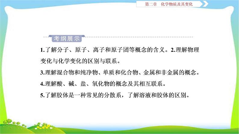 人教版高考化学二轮总复习物质的组成、性质和分类完美课件PPT第2页