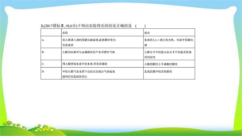 课标III卷B版高考二轮总复习化学专题十八几种常见的烃完美课件PPT第6页