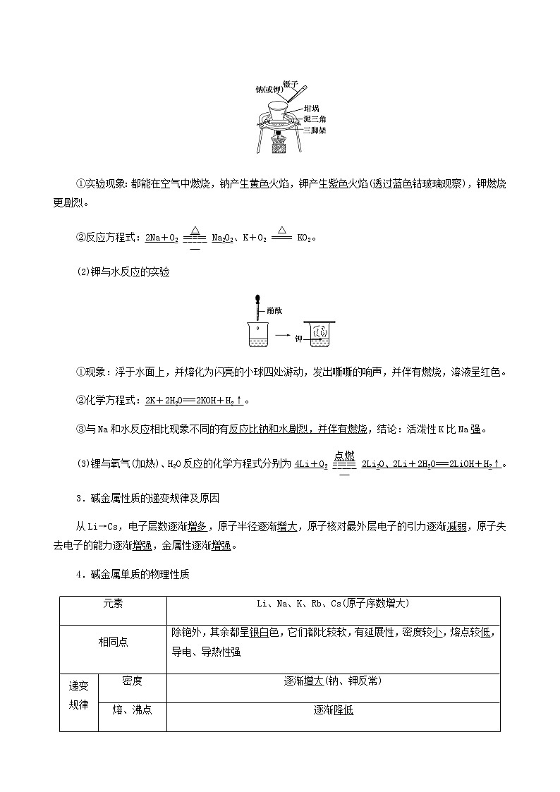 人教版必修一 第4章 物质结构元素周期律 第1节 课时3原子结构与元素的性质学案02