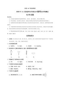 浙江省温州市2021届高三上学期11月高考适应性测试（一模）化学试题含答案