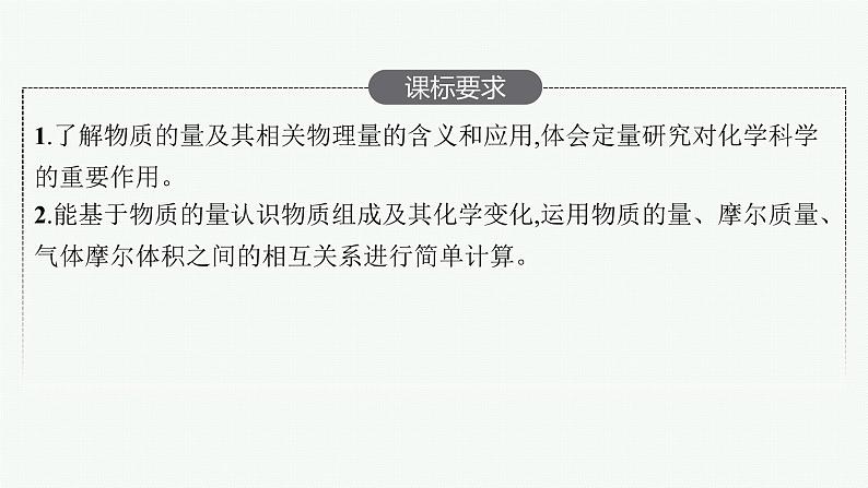 人教版新高考化学一轮复习课件-- 物质的量 气体摩尔体积第2页