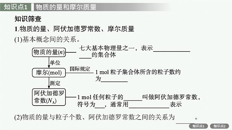 人教版新高考化学一轮复习课件-- 物质的量 气体摩尔体积第6页