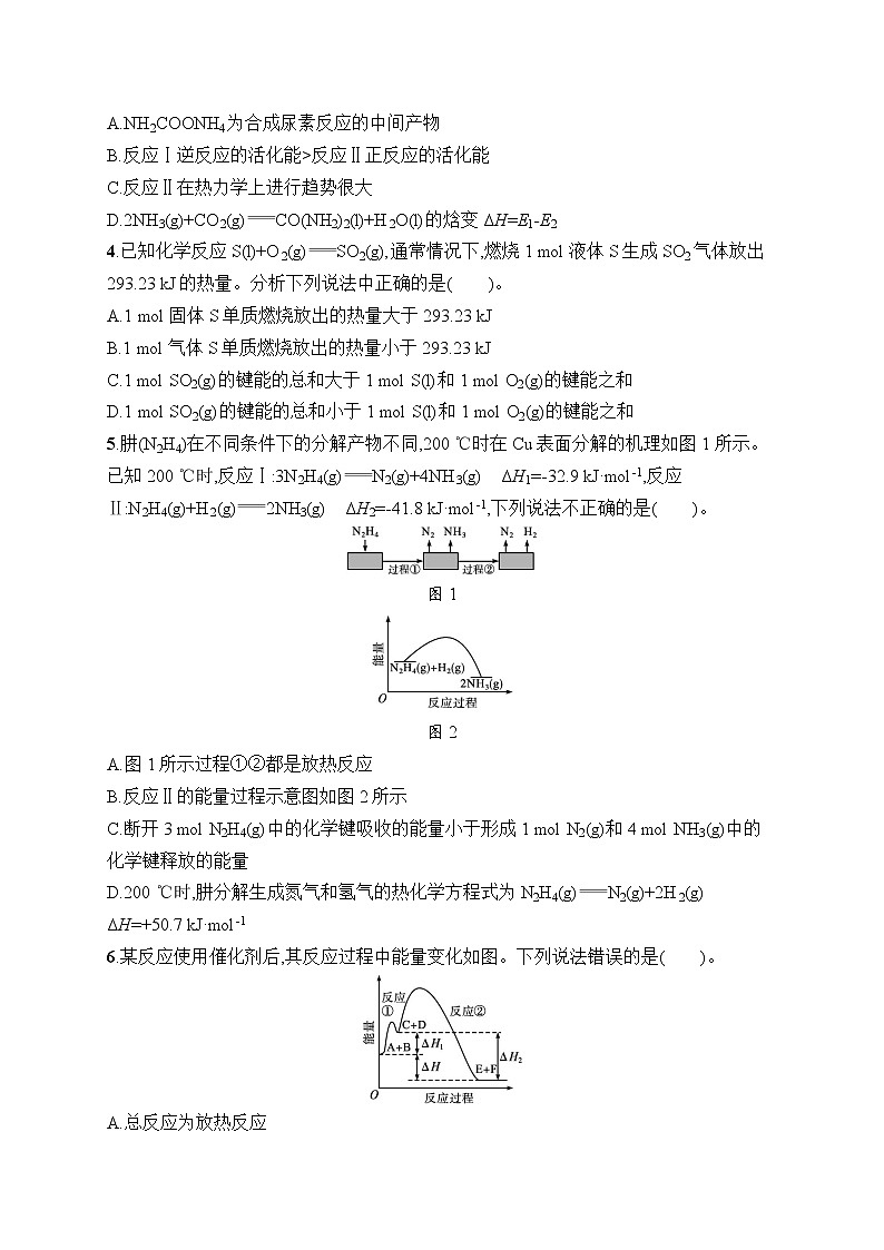 人教版新高考化学一轮复习训练- 化学反应的热效应第2页