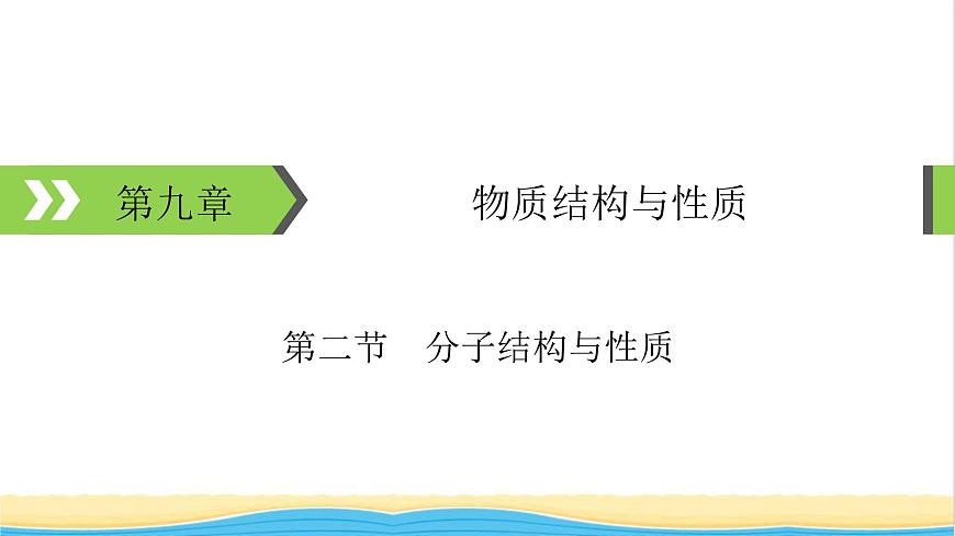 2022版高考化學一輪復習第9章物質(zhì)結構與性質(zhì)第2節(jié)分子結構與性質(zhì)課件第1頁