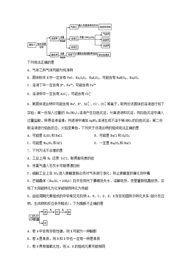 2021_2022学年新教材高中化学综合过关检测五鲁科版必修1第2页