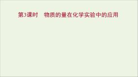 高中化学人教版 (新课标)必修1第二节 化学计量在实验中的应用教案配套ppt课件