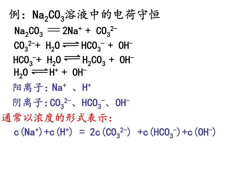 专题3 溶液中的离子反应第三单元电解质溶液中三大守恒关系课件PPT04