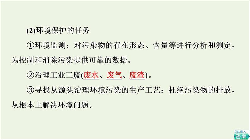 2021_2022学年新教材高中化学第8章化学与可持续发展第3节基次时22环境保护与绿色化学课件新人教版必修第二册05