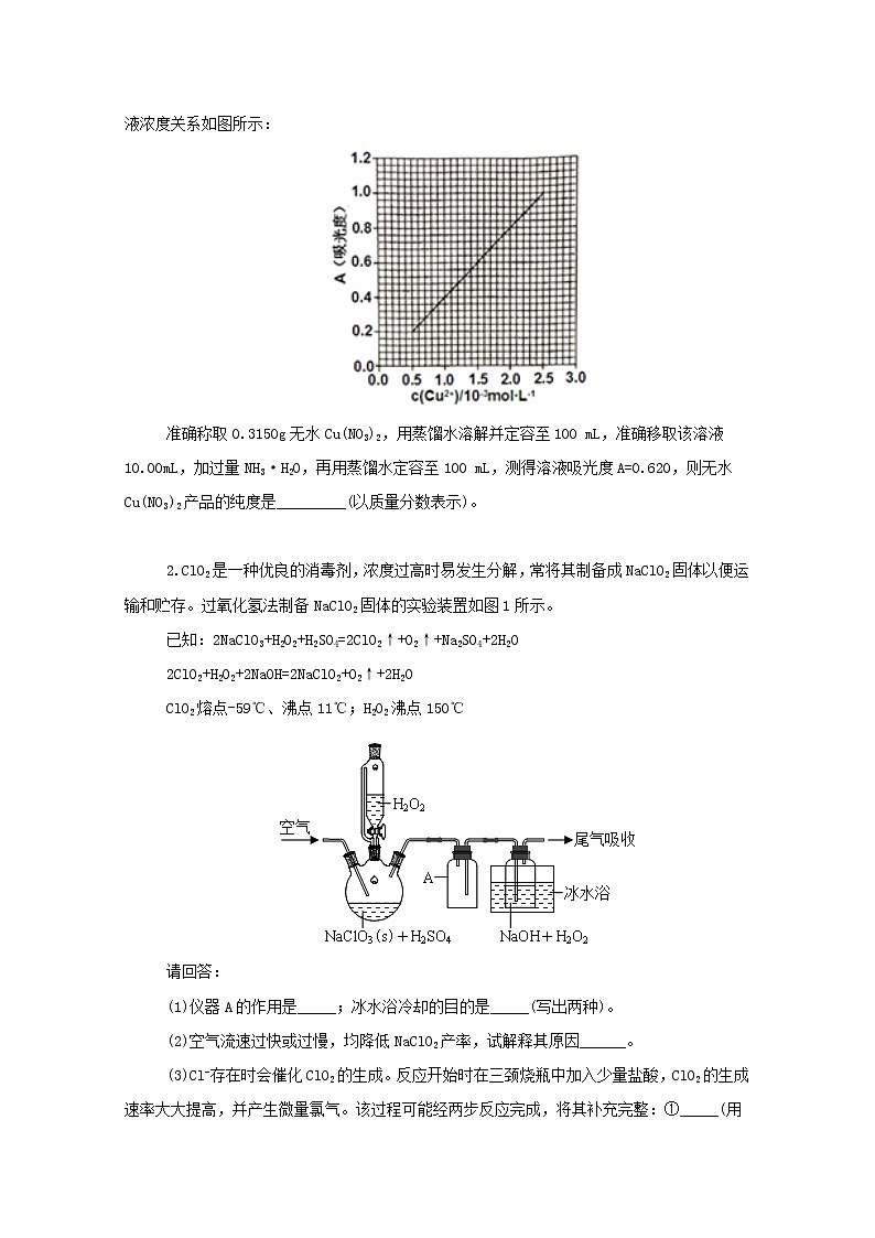 2022屆高三化學(xué)一輪復(fù)習(xí)考點(diǎn)特訓(xùn)綜合實(shí)驗(yàn)設(shè)計(jì)與評(píng)價(jià)含解析第2頁(yè)