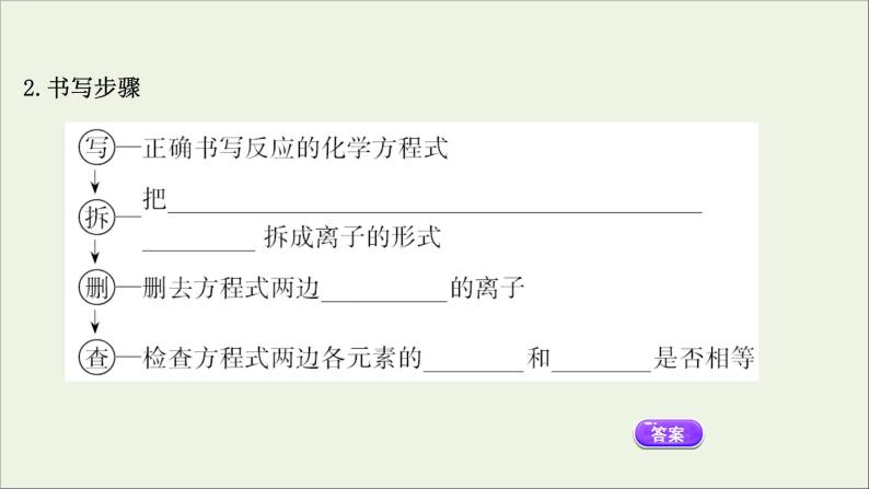 浙江专用高中化学课时检测4离子反应课件新人教版必修第一册08